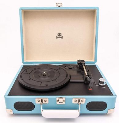 GPO Soho Draagbare Platenspeler - Blauw