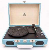 GPO Soho Draagbare Platenspeler - Blauw