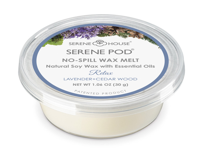 Serene No Spill Wax Melt Pod - Lavender & Cedar Wood