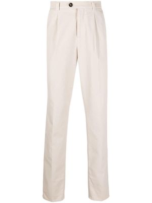 Brunello Cucinelli pantalon chino à coupe fuselée - Tons neutres