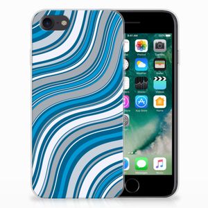 iPhone SE 2022 | SE 2020 | 8 | 7 TPU bumper Waves Blue