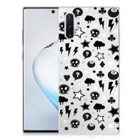 Silicone Back Case Samsung Galaxy Note 10 Plus Silver Punk