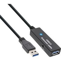 InLine 35650 USB-kabel 5 m USB 3.2 Gen 1 (3.1 Gen 1) USB A Zwart