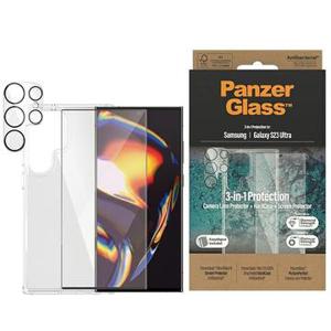 Samsung Galaxy S23 Ultra 5G PanzerGlass 3-in-1 Beschermingsset - Doorzichtig