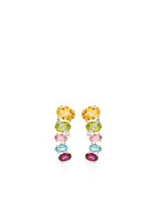 Brumani boucles d'oreilles en or 18ct ornées de pierres variées