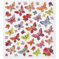 Creativ Company Stickers, vlinders, vel 15x16,5 cm, 1 vel
