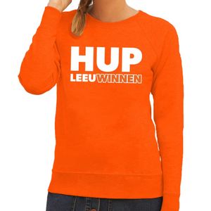 Nederland supporter sweater Hup LeeuWinnen oranje dames