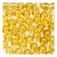 Creativ Company Glas kralen geel, 45st.