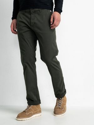 Petrol Industries Heren Chino tapered broek Groen Night/L32 - 32 L32