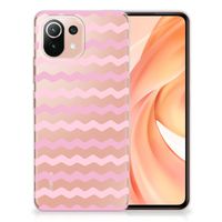 Xiaomi Mi 11 Lite | 11 Lite 5G NE TPU bumper Waves Roze