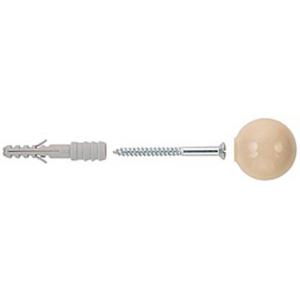 Fischer 60551 deurstop Beige Kunststof