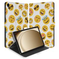 Book Case Hoesje met Standaard Emoji Samsung Galaxy Tab A11 Plus