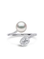 Yoko London bague Starlight South Sea en or blanc 18ct sertie de perles et de diamants - Argent - thumbnail