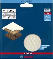 Bosch Accessories EXPERT M480 2608900677 Schuurnet voor excentrische schuurmachine Ongeperforeerd Korrelgrootte (num) 240 (Ø) 125 mm 5 stuk(s) - thumbnail