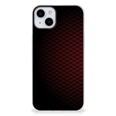 iPhone 15 | TPU bumper | Geruit Rood