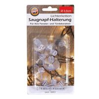 Zuignappen haakjes/ophanghaakjes - met sleuf - 36x stuks - 3,5 cm