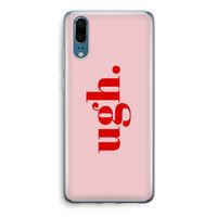 Ugh: Huawei P20 Transparant Hoesje
