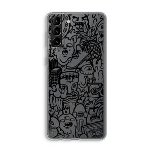 Vexx Black Mixtape: Samsung Galaxy S21 Plus Transparant Hoesje