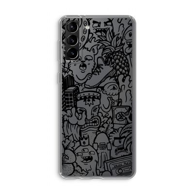 Vexx Black Mixtape: Samsung Galaxy S21 Plus Transparant Hoesje