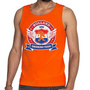 Oranje Holland drinking team rwb tankop / mouwloos shirt heren