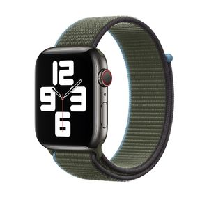 Apple origineel Sport Loop Apple Watch 42mm / 44mm / 45mm / 49mm Inverness Green - MYA72ZM/A