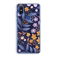 Flowers with blue leaves: Xiaomi Mi Mix 3 Transparant Hoesje