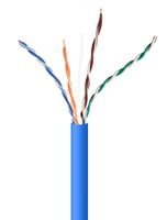 UTP Cat5E Lan-kabel (CCA) stug, 305 meter - Blauw