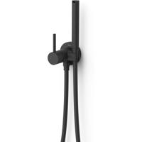 Bidetkraan met handdouche Tres Max | Opbouw | Mengkraan | 1-hendel | Rond | Zwart mat