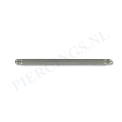 Staafje barbell 1.6 mm 8 mm