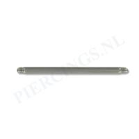 Staafje barbell 1.6 mm 8 mm