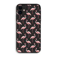 Flamingoprint groen: iPhone 11 Biologisch afbreekbaar hoesje