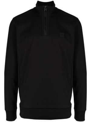 BOSS sweat à patch logo - Noir