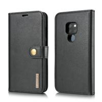 DG. MING Crazy Horse textuur Flip afneembare magnetische lederen Case voor Huawei Mate 20 met houder & kaartsleuven & portemonnee (zwart)