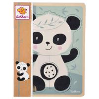 Eichhorn houten vormenpuzzel panda 5st.