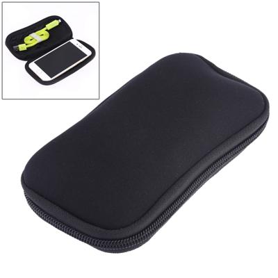 Neopreen U disk opberghoes tas grootte: 16x 8 5 cm (zwart)
