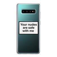 Safe with me: Samsung Galaxy S10 Plus Transparant Hoesje
