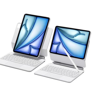iPad Air 11ʺ (2024), Air 10.9ʺ (5th/4th Gen), and Pro 11ʺ (4th/3rd/2nd/1st Gen) Rebound Magnetic Keyboard Case 360 Pencil Bundle - US Layout-White