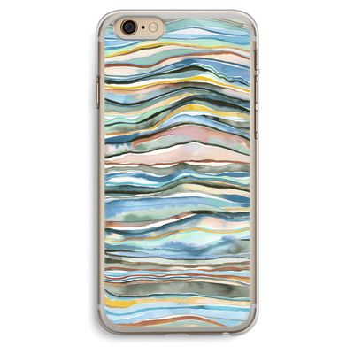 Watercolor Agate: iPhone 6 Plus / 6S Plus Transparant Hoesje