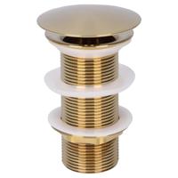 Differnz afvoerplug always open | L | mat goud | 72mm