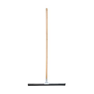 Vloertrekker/douchetrekker voor water - metaal/natuurrubber - breedte 60 cm - steel hout 130 cm