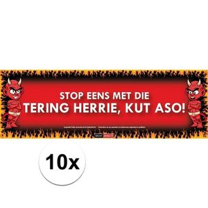 10x Sticky Devil Stop eens met die tering herrie, kut aso!