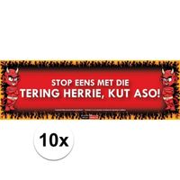 10x Sticky Devil Stop eens met die tering herrie, kut aso! - thumbnail