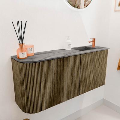 Toiletmeubel Mondiaz Joya Dlux | 91.6 cm | Meubelkleur Dusk | Faye wastafel Sombra Wasbak Rechts | 1 kraangat