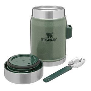Stanley PMI Classic Legendary Food Jar + Spork 0.4L thermocontainer Hammertone Green