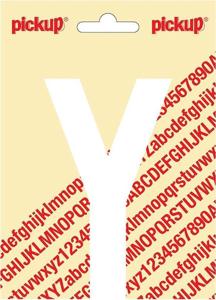 Plakletter Nobel Sticker witte letter Y - Pickup