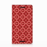 Nokia 2.1 2018 Hoesje met Magneet Batik Rood