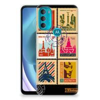 Motorola Moto G71 5G | Silliconen Back Cover | Postzegels
