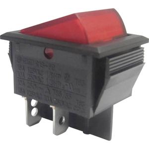 TRU COMPONENTS 1587524 Wipschakelaar TC-R13-69B-01 RD 250 V/AC 10 A 2x uit/aan Continu 1 stuk(s)