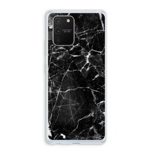 Zwart Marmer 2: Samsung Galaxy S10 Lite Transparant Hoesje