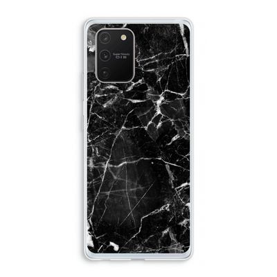 Zwart Marmer 2: Samsung Galaxy S10 Lite Transparant Hoesje